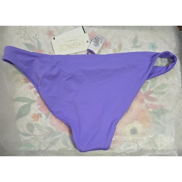 NWOT L*Space XL Camacho Classic Bikini Swim Bottom Amethyst Purple 124587 - Picture 4 of 5
